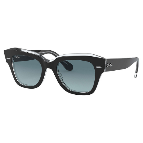 Ray-Ban - State Street Grey on transparent blue